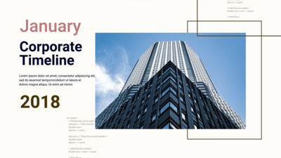 Corporate Company Timeline Slideshow