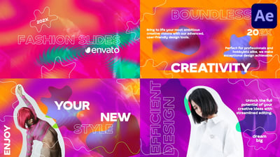 Psychedelic Fashion Scenes for After Effects