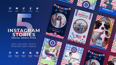 Memorial Day - 4th Of July Instagram Stories