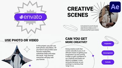Clean Creative Scenes for After Effects