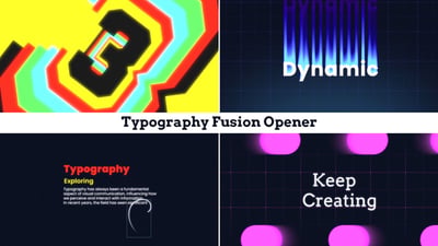 Typography Fusion Opener