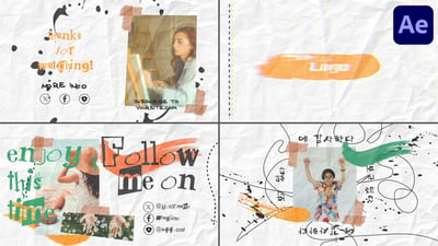 Crumpled Paper Slides for After Effects