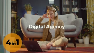 Digital Agency Promo Opener 4 in 1