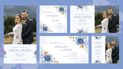Regional Icons Wedding Invitation