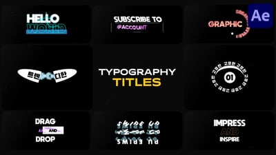 Typography Titles for After Effects