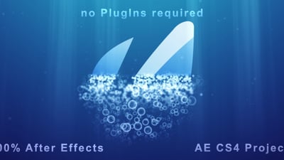 Underwater Logo Reveal and Dispersion