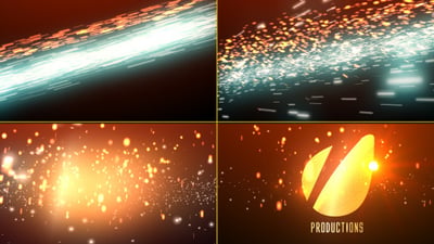 Cinematic Light Streaks Logo
