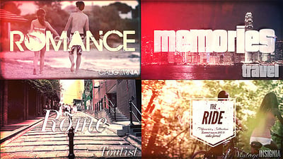 Travel Memories, Typography Slideshow