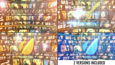 Film Strip Cinematic Logo