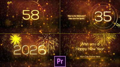 New Year Countdown 2025 - Premiere Pro
