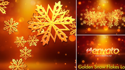Christmas Snowflakes Logo