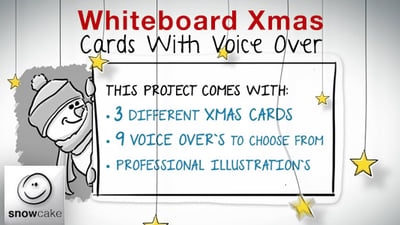 Whiteboard Xmas Cards With Voice Over