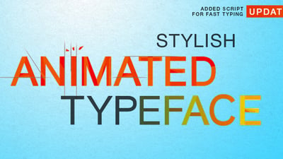 Stylish Animated Typeface