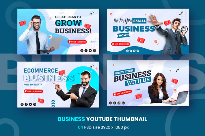 Business Youtube Thumbnail Template