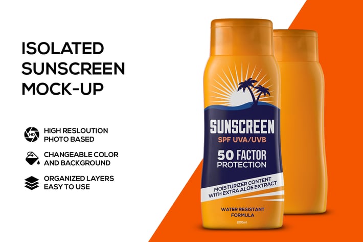 Sunscreen mockup
