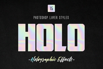 Holographic Photoshop Layer Styles