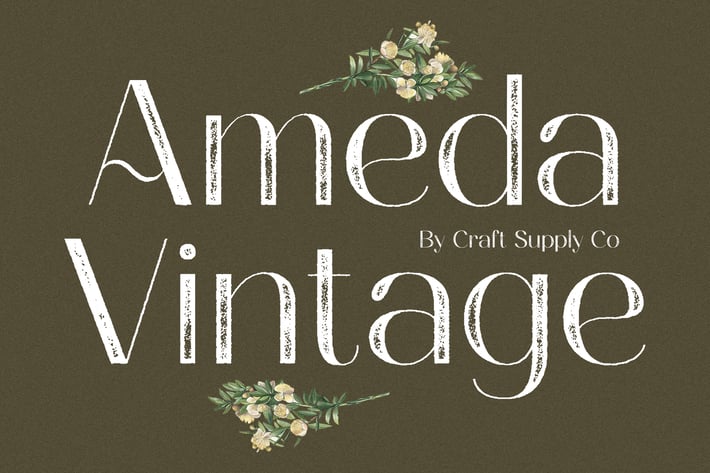 Ameda Vintage – Sans Serif Stamp