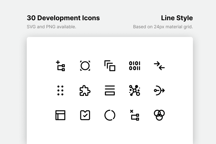Development Line Icons