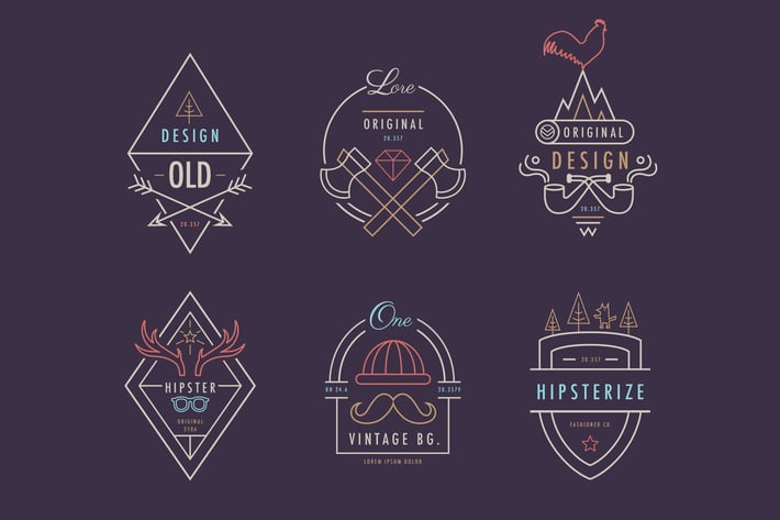 Hipster Badges