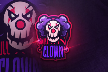 SKULL CLOWN - Mascot & Sports Logo