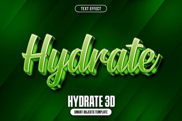Hydrate 3D Text Effect