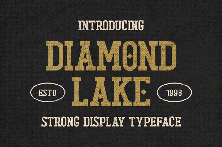 Diamond Lake - Strong Display Typeface