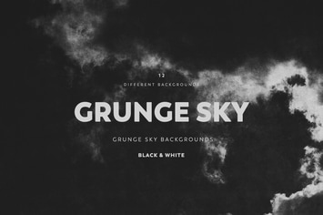 Grunge SKY Backgrounds Black & White