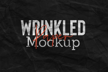 Wrinkled Paper Mockup Vol.2