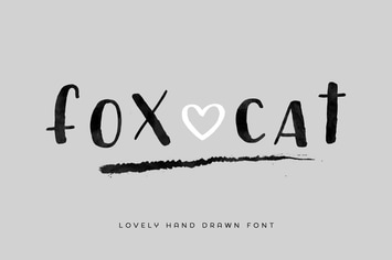 Fox Cat Hand Drawn Font