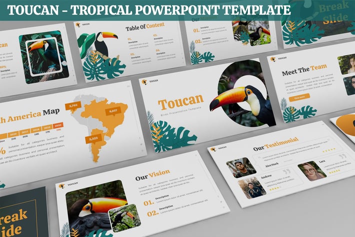 Toucan - Tropical Powerpoint Template