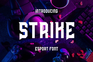 Strike - Esport Display Font