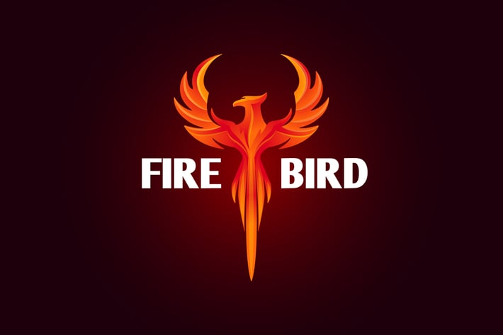 Firebird - Modern Vivid Phoenix Logo
