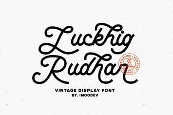 Luckhig Rudhar - Retro Script Font