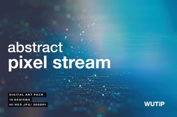 Abstract Pixel Stream Backgrounds