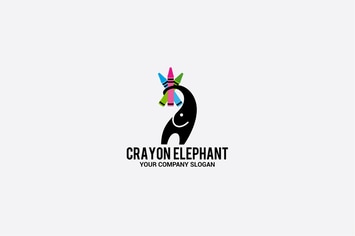 crayon  elephant