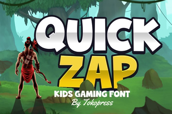 Quick Zap - Kids font