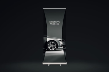 Dual Roll-up Banner Mock-up