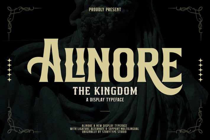 Alinore Display typeface Font