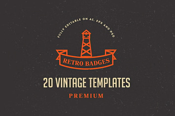 20 Vintage Logos & Badges