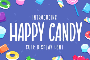 Happy Candy - Cute Display Font