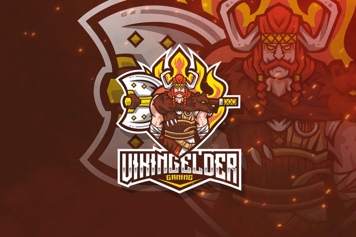 Viking Elder Esport Logo Template