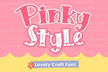Pinky Style - Lovely Craft Font