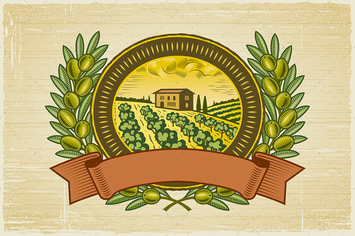 Olive Harvest Label