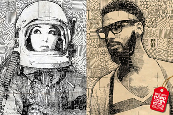 Doodle Mosaic Art Photoshop Action