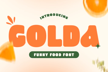 Golda - Funny Food Font