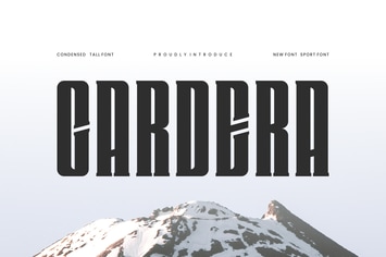 Cardera - Tall Font