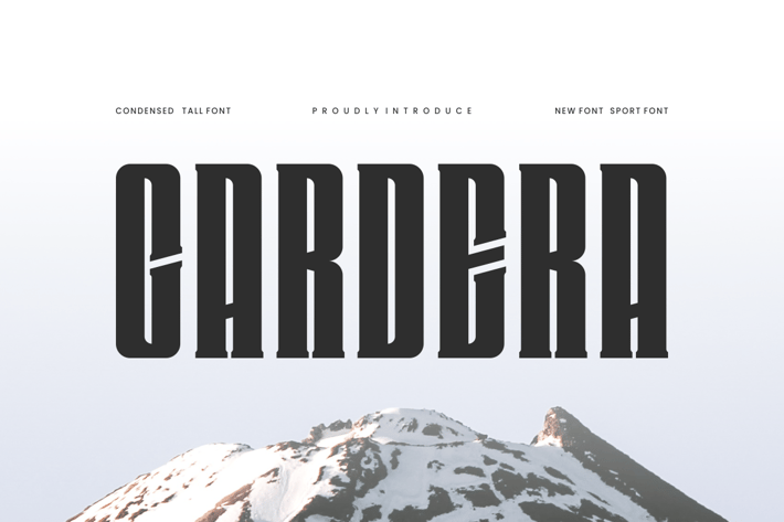 Cardera - Tall Font