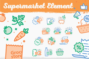 Supermarket Vector illustration