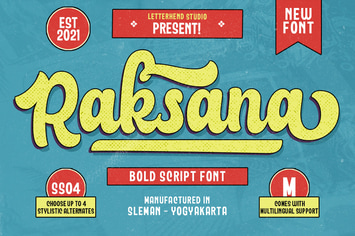 Raksana - Retro Bold Script