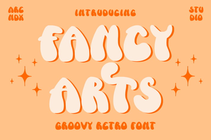 Fancy Arts - Groovy Retro Font